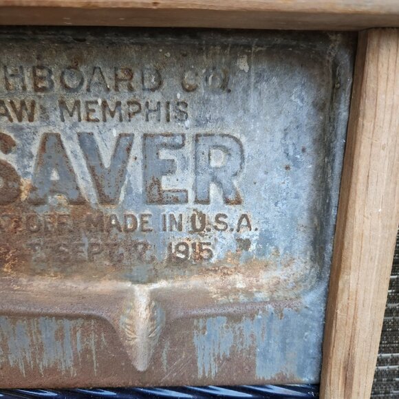 No 197 Cobalt Enamel Soap Saver National Washboard Co Laundry Board Antique Wash - Picture 8 of 12